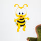 Funny bee cartoon Wall Decal