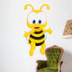 Funny bee cartoon Wall Decal