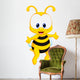 Funny bee cartoon Wall Decal