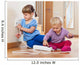 Children Playing with Electrical Wall Decal