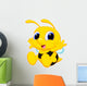 Cute Baby Bee Cartoon Wall Decal