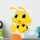 Cute Baby Bee Cartoon Wall Decal