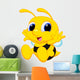 Cute Baby Bee Cartoon Wall Decal