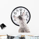 clock cat Wall Decal