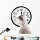 clock cat Wall Decal