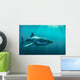 Great White Shark Underwater Wall Decal