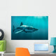 Great White Shark Underwater Wall Decal