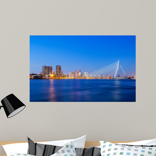 Erasmus Bridge Twilight Rotterdam