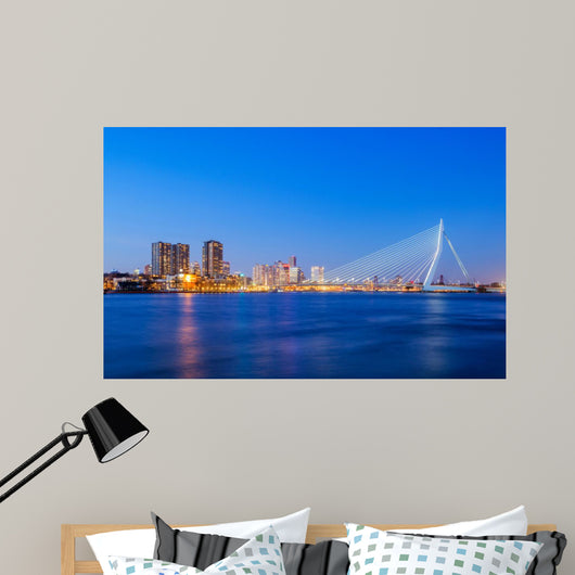 Erasmus Bridge Twilight Rotterdam