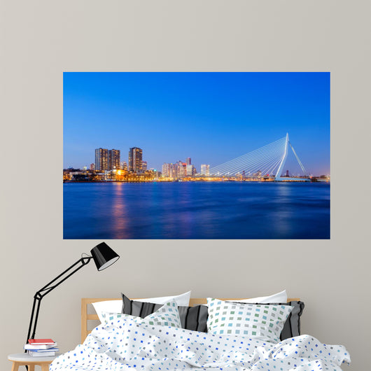 Erasmus Bridge Twilight Rotterdam