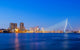 Erasmus Bridge Twilight Rotterdam