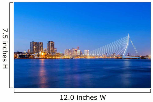 Erasmus Bridge Twilight Rotterdam