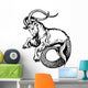 Capricorn Black White Wall Decal