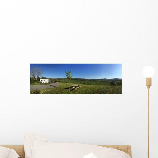 Reisemobil Stellplatz Wall Decal Panoramic Wall Decal