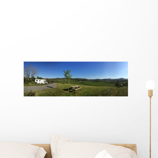 Reisemobil Stellplatz Wall Decal Panoramic Wall Decal