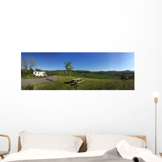Reisemobil Stellplatz Wall Decal Panoramic Wall Decal