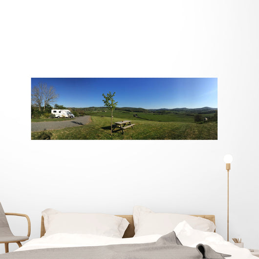 Reisemobil Stellplatz Wall Decal Panoramic Wall Decal
