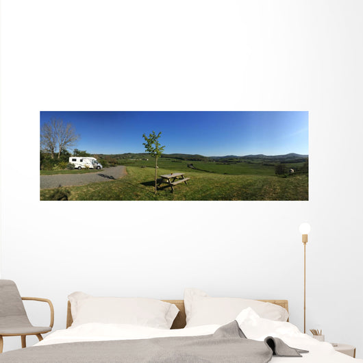 Reisemobil Stellplatz Wall Decal Panoramic Wall Decal