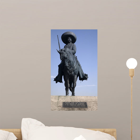 Statue Emiliano Zapata Revolutionary Hero Toluca Mexico Wall Mural