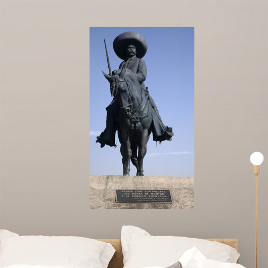 Statue Emiliano Zapata Revolutionary Hero Toluca Mexico Wall Mural