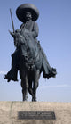Statue Emiliano Zapata Revolutionary Hero Toluca Mexico Wall Mural