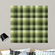 Seamless Green Tartan Pattern Wall Decal