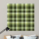 Seamless Green Tartan Pattern Wall Decal