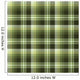 Seamless Green Tartan Pattern Wall Decal