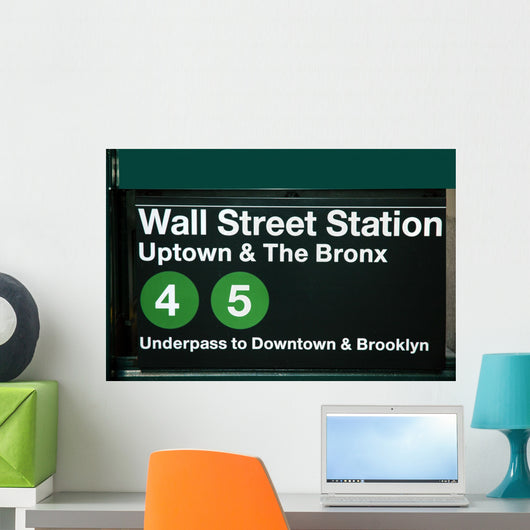 Wall Street Subway Station Wall Mural