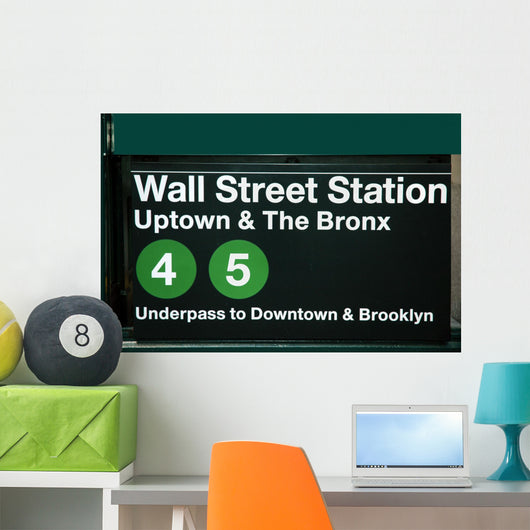 Wall Street Subway Station Wall Mural