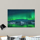 Icebergs under Northern Lights