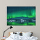 Icebergs under Northern Lights