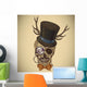 Hipster Skull Vintage