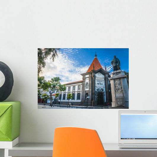 Old Historic Town Center Wall Decal