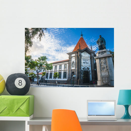 Old Historic Town Center Wall Decal