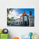 Old Historic Town Center Wall Decal