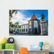 Old Historic Town Center Wall Decal