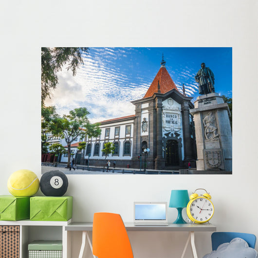 Old Historic Town Center Wall Decal