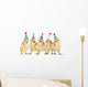 Yellow Baby Chicks Singing Happy Birthday Wall Mural