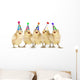 Yellow Baby Chicks Singing Happy Birthday Wall Mural