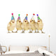 Yellow Baby Chicks Singing Happy Birthday Wall Mural