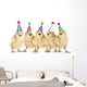 Yellow Baby Chicks Singing Happy Birthday Wall Mural