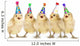 Yellow Baby Chicks Singing Happy Birthday Wall Mural
