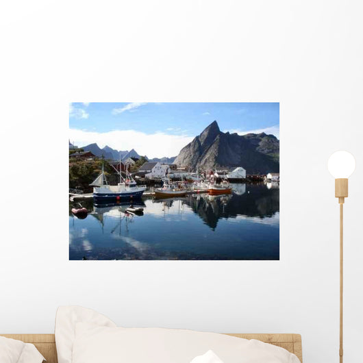 Lakeside Town Wall Decal