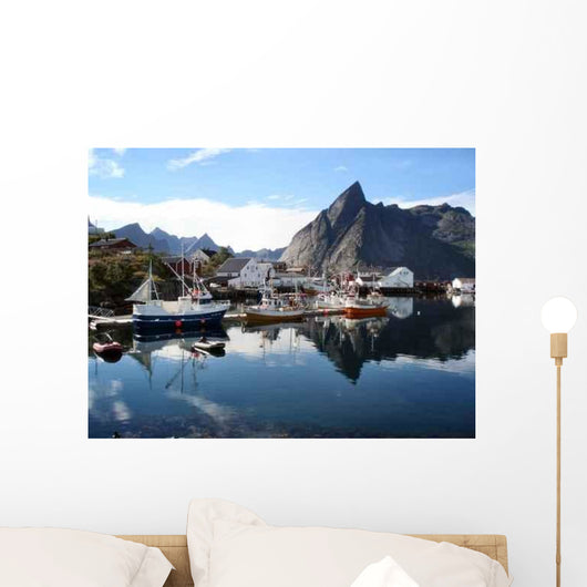 Lakeside Town Wall Decal