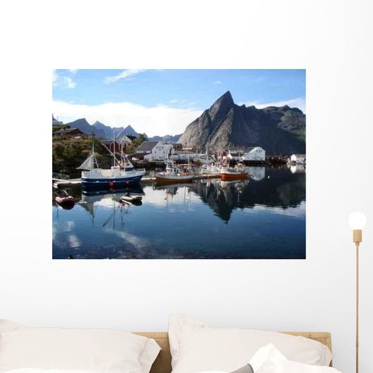 Lakeside Town Wall Decal