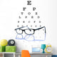 Eye Glasses Reflected with Wall Mural