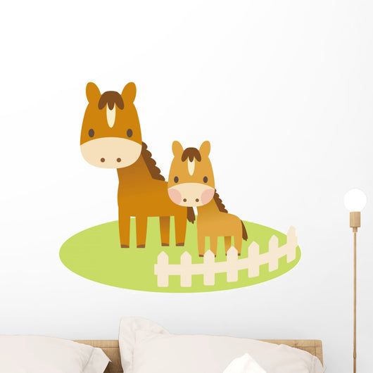 Sweet Horses Wall Decal