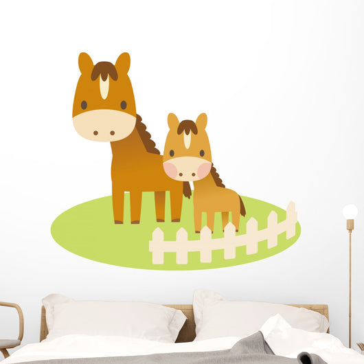 Sweet Horses Wall Decal