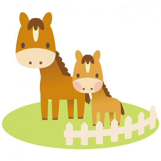 Sweet Horses Wall Decal